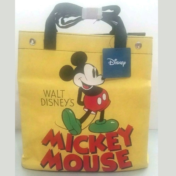 Disney Handbags - Disney Mickey Mouse Vinyl Tote Bag 